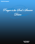 Prayer is the Soul\'s Sincere Desire  SATB